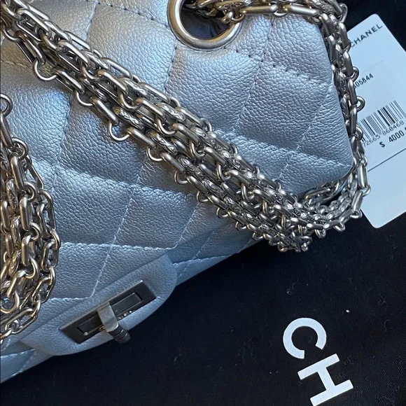 SOLD Chanel mini 2.55 in metallic leather - Picture 12 of 14